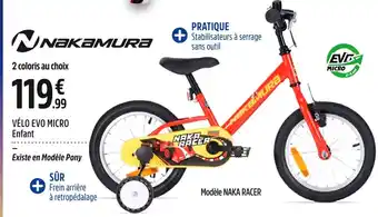 Intersport Nakamura vélo evo micro enfant offre
