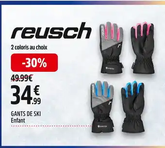 Intersport Reusch gants de ski offre