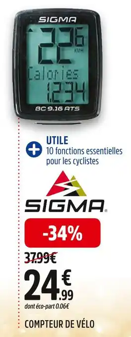 Sigma compteur de vélo