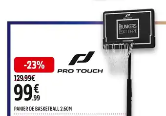 Intersport Pro touch panier de basketball 2.60m offre