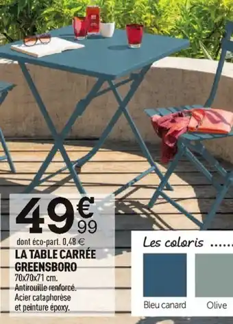 Centrakor La Table Carée Greensboro offre