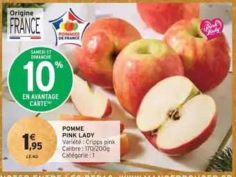 Intermarché Pink lady pomme offre