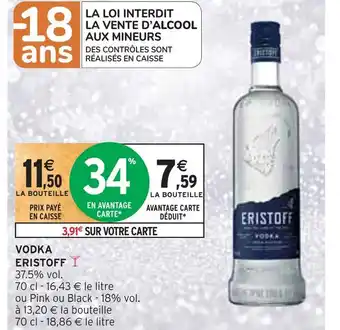 Intermarché Eristoff vodka offre