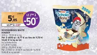 Kinder schokobons white