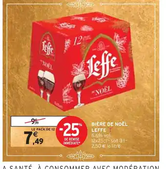 Intermarché Leffe bière de noël offre