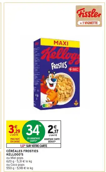 Intermarché Kellogg's céréales frosties offre