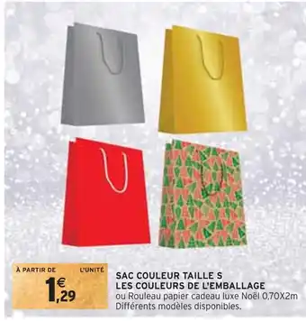 Intermarché Sac couleur taille s les couleurs de l'emballage offre