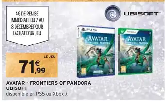 Intermarché Ubisoft avatar - frontiers of pandora offre