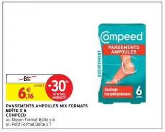 Compeed pansements ampoules mix formats boîte x 6