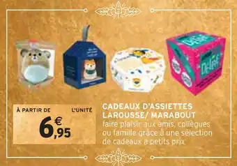 Intermarché Cadeaux d’assiettes larousse/ marabout offre