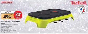 Intermarché Tefal multicrêpes 6 personnes offre
