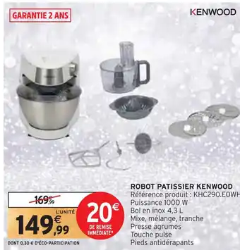 Intermarché Kenwood robot patissier offre