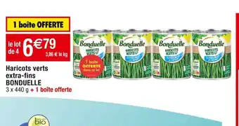 Cora x Carrefour Haricots verts extra-fins BONDUELLE offre