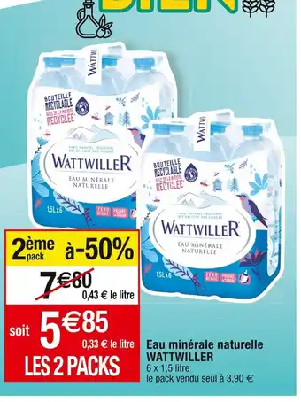 Cora x Carrefour EAU MINÉRALE NATURELLE offre