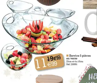 Kandy Service 5 pièces offre