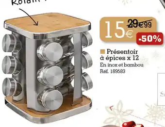 Présentoir à épices x 12