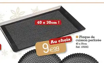 Plaque de cuisson perforée