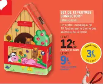 SET DE 18 FEUTRES CONNECTOR(¹) Faber-Castell