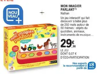E.Leclerc MON IMAGIER PARLANT(¹) Nathan offre