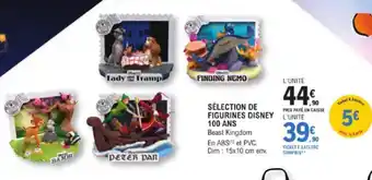E.Leclerc SÉLECTION DE FIGURINES DISNEY 100 ANS Beast Kingdom offre
