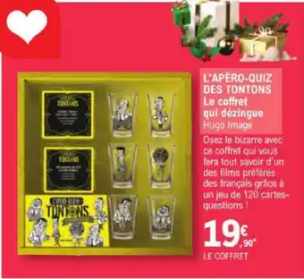 E.Leclerc L'APÉRO-QUIZ DES TONTONS Le coffret qui dézingue Hugo Image offre