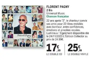 FLORENT PAGNY 2 Bis Universal Music