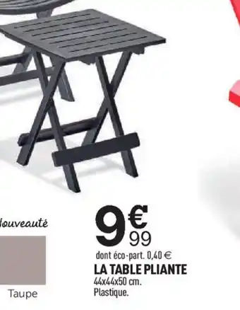 Centrakor La table Pliante offre