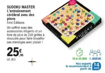 E.Leclerc SUDOKU MASTER L'entrainement cérébral avec des pions offre
