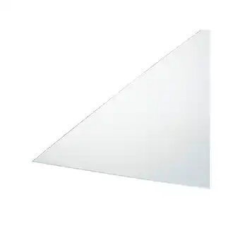 Verre synthétique lisse et transparent, e : 2 mm, l : 150 cm, l : 50 cm