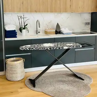 Table à repasser tiffany noir aluminium 130x47cm