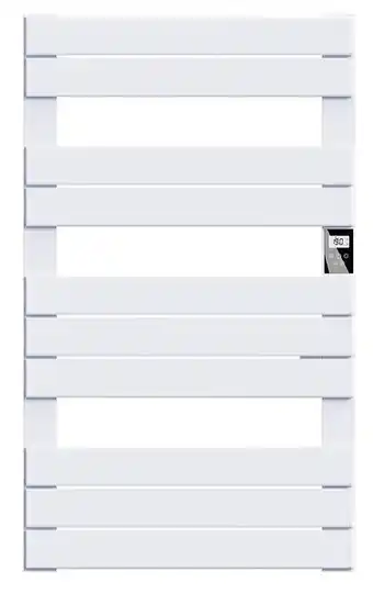 Bricomarché Sèche-serviette électrique sans fluide 500w h.101xl60cm bestherm hanae blanc offre