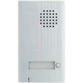 Platine saillie 1 bouton avec façade aluminium. epaisseur 22mm