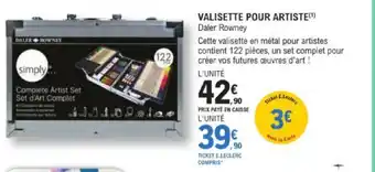 E.Leclerc VALISETTE POUR ARTISTE(¹) offre
