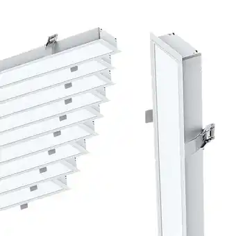 Bricorama Réglette encastrable led 120cm 35w blanc (pack de 10) - blanc chaud 2300k - 3500k - silamp offre