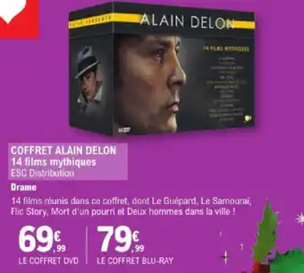 E.Leclerc COFFRET ALAIN DELON 14 films mythiques offre