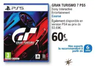 E.Leclerc GRAN TURISMO 7 PS5 offre