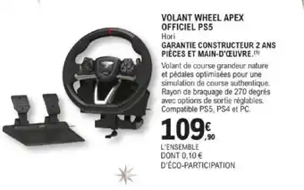 E.Leclerc VOLANT WHEEL APEX OFFICIEL PS5 offre