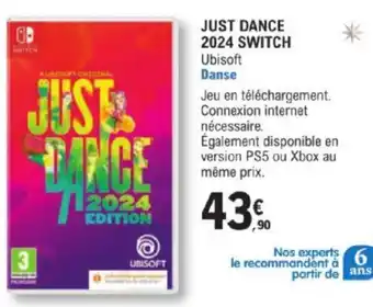 E.Leclerc JUST DANCE 2024 SWITCH offre