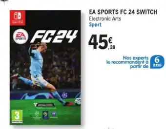 E.Leclerc EA SPORTS FC 24 SWITCH Electronic Arts Sport offre