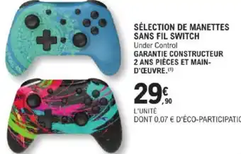 E.Leclerc SÉLECTION DE MANETTES SANS FIL SWITCH offre