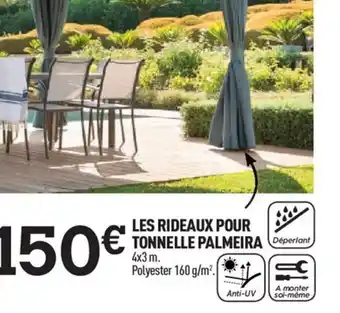 Centrakor Les Rideaux pour Tonnelle Palmeuira offre