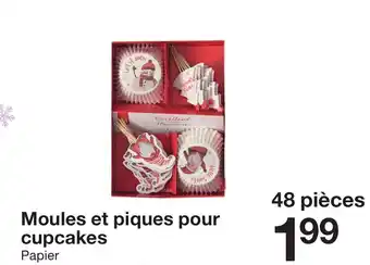 Zeeman Moules et piques pour cupcakes Papier offre