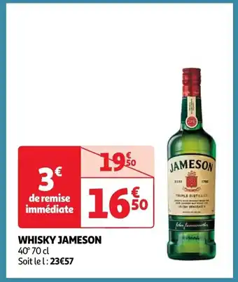 Auchan WHISKY JAMESON 40° 70 cl offre
