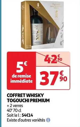 Auchan COFFRET WHISKY TOGOUCHI PREMIUM offre