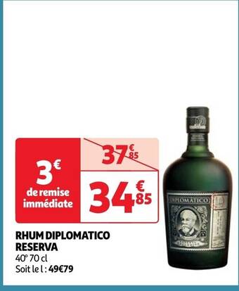 Auchan RHUM DIPLOMATICO RESERVA offre