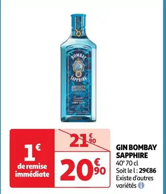Auchan GIN BOMBAY SAPPHIRE offre