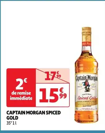 Auchan CAPTAIN MORGAN SPICED GOLD 35°11 offre