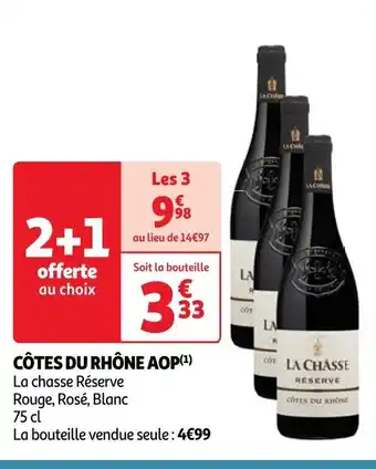 Auchan CÔTES DU RHÔNE AOP(¹) offre