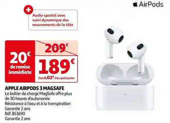 Auchan APPLE AIRPODS 3 MAGSAFE offre