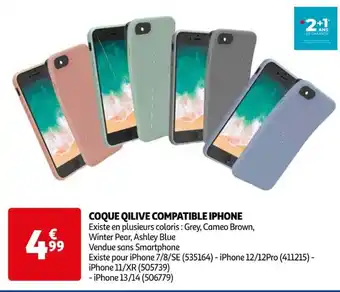 Auchan COQUE QILIVE COMPATIBLE IPHONE offre